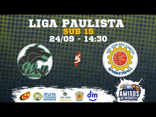 24/09/23 - Wolf x São José – Sub 15 - Liga Paulista FPB 